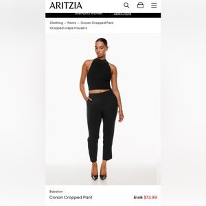 Aritzia Conan Cropped Pants size 6